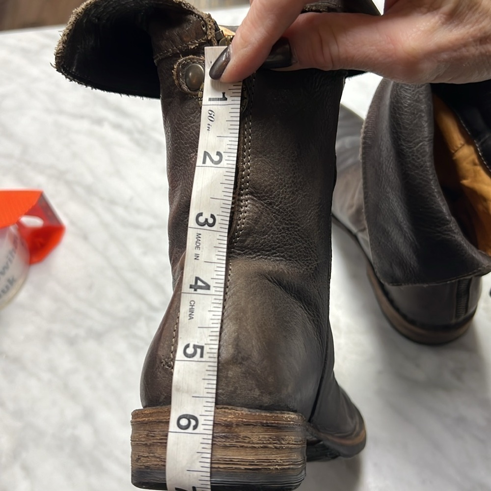 Fiorentini + Baker Eternity Massive | M- Ella Brown Gray Leather Boots Size 37 - Picture 10 of 12